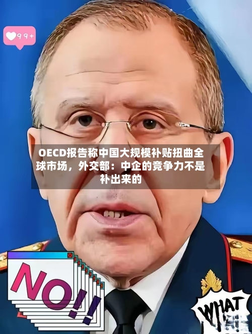 OECD报告称中国大规模补贴扭曲全球市场，外交部：中企的竞争力不是补出来的-第3张图片