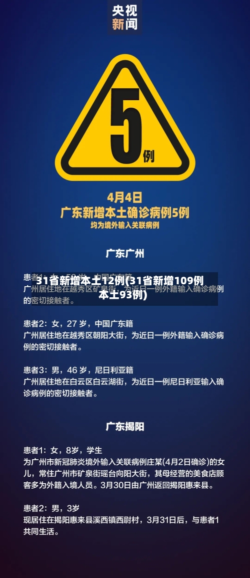 31省新增本土12例(31省新增109例本土93例)-第2张图片