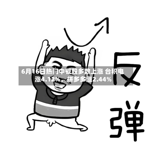 6月16日热门中概股多数上涨 台积电涨4.12%，拼多多涨2.44%-第2张图片