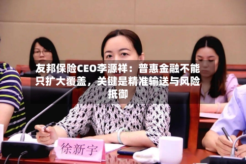 友邦保险CEO李源祥：普惠金融不能只扩大覆盖，关键是精准输送与风险抵御-第2张图片